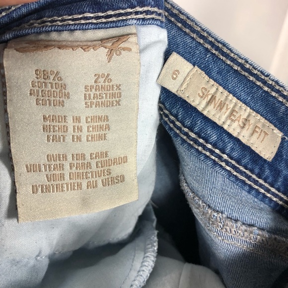 Seven 7 Blue Skinny Jeans Size 6 - Picture 12 of 16